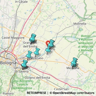 Mappa Via Giosuè Carducci, 40054 Budrio BO, Italia (7.73643)