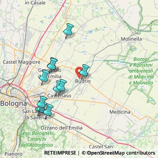 Mappa Via Giosuè Carducci, 40054 Budrio BO, Italia (8.25818)