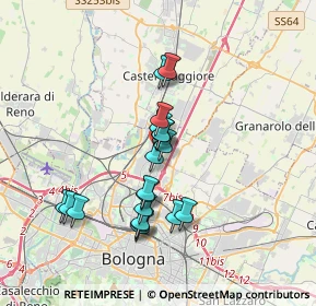 Mappa Via Michele Gortani, 40128 Bologna BO, Italia (3.08158)