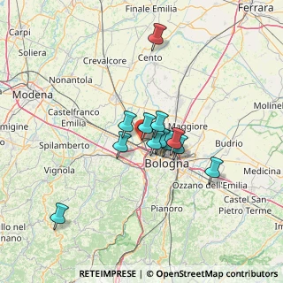 Mappa Via Turrini, 40012 Calderara di Reno BO, Italia (10.13667)