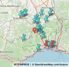 Mappa Via Valle Gargassa, 16010 Rossiglione GE, Italia (14.053)