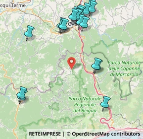 Mappa Via Valle Gargassa, 16010 Rossiglione GE, Italia (10.0145)