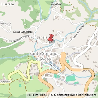 Mappa Via Rinaldo Piaggio, 15, 16049 Santo Stefano d'Aveto, Genova (Liguria)