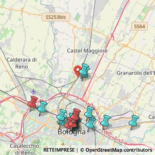 Mappa Via Amilcare Bortolotti, 40128 Bologna BO, Italia (5.5435)