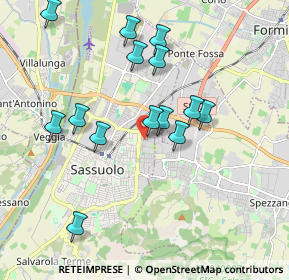 Mappa Via San Giacomo, 41049 Sassuolo MO, Italia (1.85571)