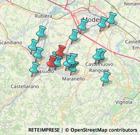 Mappa Piazza Carta Costituzionale, 41042 Fiorano modenese MO, Italia (6.15389)