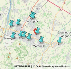 Mappa Piazza Carta Costituzionale, 41042 Fiorano modenese MO, Italia (3.60364)