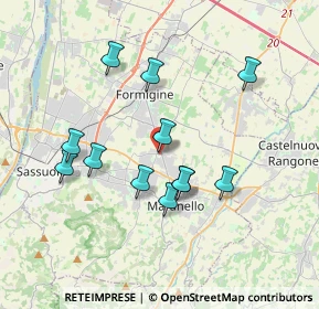 Mappa Piazza Carta Costituzionale, 41042 Fiorano modenese MO, Italia (3.39333)