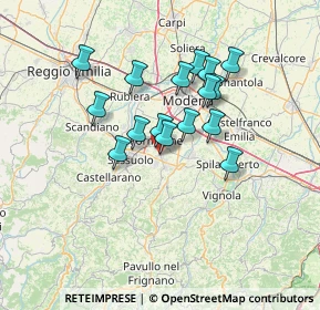 Mappa Piazza Carta Costituzionale, 41042 Fiorano modenese MO, Italia (11.36625)