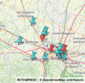 Mappa Via Torretta, 40012 Calderara di Reno BO, Italia (7.08462)