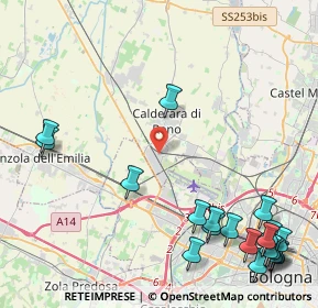 Mappa Via Torretta, 40012 Calderara di Reno BO, Italia (6.2615)