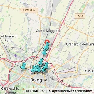 Mappa Via George Gordon Byron, 40128 Bologna BO, Italia (4.47636)