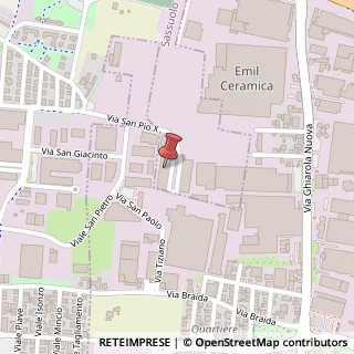 Mappa Viale San Pio Decimo, 174, 41049 Sassuolo, Modena (Emilia Romagna)