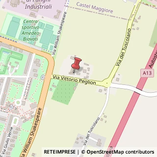 Mappa Via Vittorio Peglion, 25, 40128 Bologna, Bologna (Emilia Romagna)