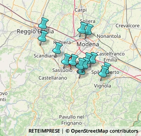 Mappa Via Montagnani, 41042 Fiorano Modenese MO, Italia (9.96786)