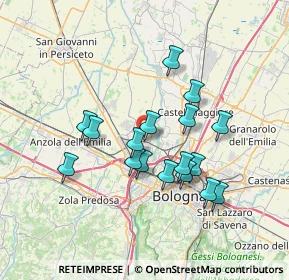 Mappa Via Ungheri, 40012 Calderara di Reno BO, Italia (6.27059)