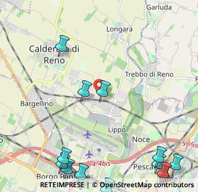 Mappa Via Ungheri, 40012 Calderara di Reno BO, Italia (3.27571)