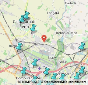 Mappa Via Ungheri, 40012 Calderara di Reno BO, Italia (3.58)