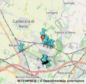 Mappa Via Ungheri, 40012 Calderara di Reno BO, Italia (1.697)