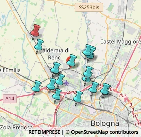 Mappa Via Ungheri, 40012 Calderara di Reno BO, Italia (3.26)