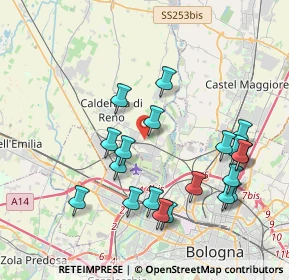 Mappa Via Ungheri, 40012 Calderara di Reno BO, Italia (4.127)