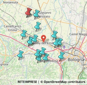 Mappa Via Giovanni Goldoni, 40011 Anzola dell'Emilia BO, Italia (6.94824)