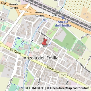 Mappa Via XXV Aprile, 2c, 40011 Anzola dell'Emilia, Bologna (Emilia Romagna)