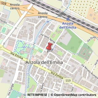 Mappa Via XXV Aprile, 2, 40011 Anzola dell'Emilia, Bologna (Emilia Romagna)