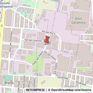 Mappa Viale Vittorio Veneto, 22, 41042 Fiorano Modenese, Modena (Emilia Romagna)