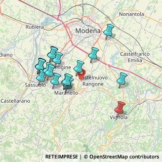 Mappa Str. Castelnuovo Rangone, 41126 Formigine MO, Italia (7.13222)