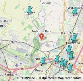 Mappa Via Lame, 40013 Bologna BO, Italia (3.09667)