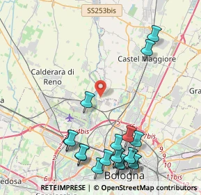 Mappa Via Lame, 40013 Bologna BO, Italia (5.4185)