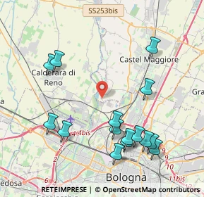 Mappa Via Lame, 40013 Bologna BO, Italia (4.56467)