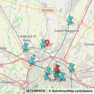 Mappa Via Lame, 40013 Bologna BO, Italia (5.2775)