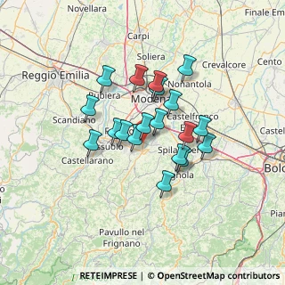 Mappa Via Vandelli, 41043 Formigine MO, Italia (10.53211)
