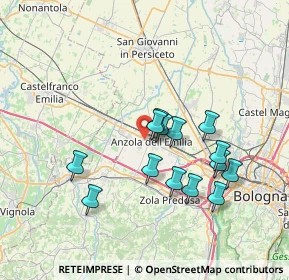 Mappa Via Gioacchino Rossini, 40011 Anzola Dell'emilia BO, Italia (6.49143)