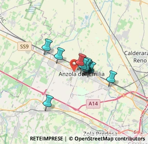 Mappa Via Gioacchino Rossini, 40011 Anzola Dell'emilia BO, Italia (1.92667)
