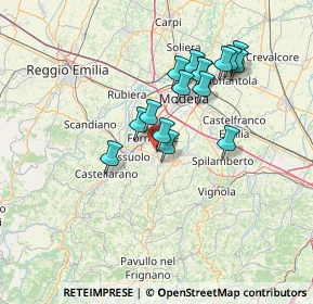 Mappa Via Monte Mongigatto, 41042 Fiorano Modenese MO, Italia (12.30313)