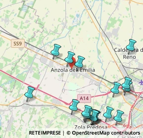Mappa Via San Pertini, 40011 Anzola Dell'emilia BO, Italia (5.50222)