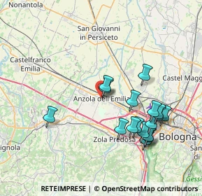 Mappa Via San Pertini, 40011 Anzola Dell'emilia BO, Italia (7.79588)