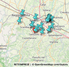 Mappa Via Radici in Piano, 41049 Modena MO, Italia (11.853)