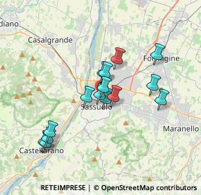 Mappa Via Radici in Piano, 41049 Modena MO, Italia (3.09133)