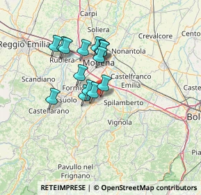 Mappa Via Pietro Nenni, 41051 Castelnuovo Rangone MO, Italia (10.81333)
