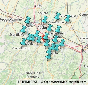 Mappa Via Pietro Nenni, 41051 Castelnuovo Rangone MO, Italia (10.893)