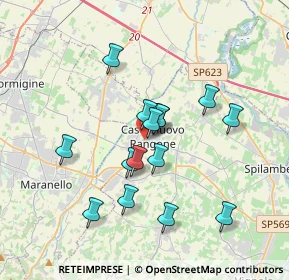 Mappa Via Pietro Nenni, 41051 Castelnuovo Rangone MO, Italia (3.132)