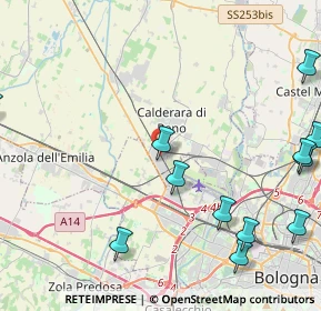 Mappa Via Marzocchi, 40012 Calderara di Reno BO, Italia (5.92917)