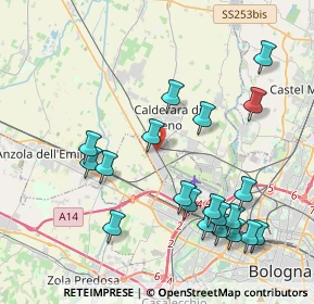 Mappa Via Marzocchi, 40012 Calderara di Reno BO, Italia (4.49)