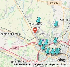 Mappa Via Marzocchi, 40012 Calderara di Reno BO, Italia (4.77917)