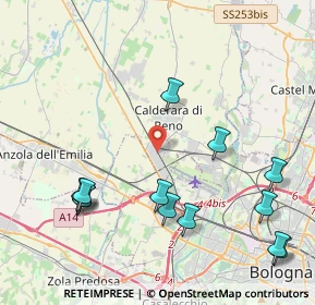 Mappa Via Marzocchi, 40012 Calderara di Reno BO, Italia (4.98538)