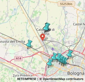 Mappa Via Marzocchi, 40012 Calderara di Reno BO, Italia (4.13273)